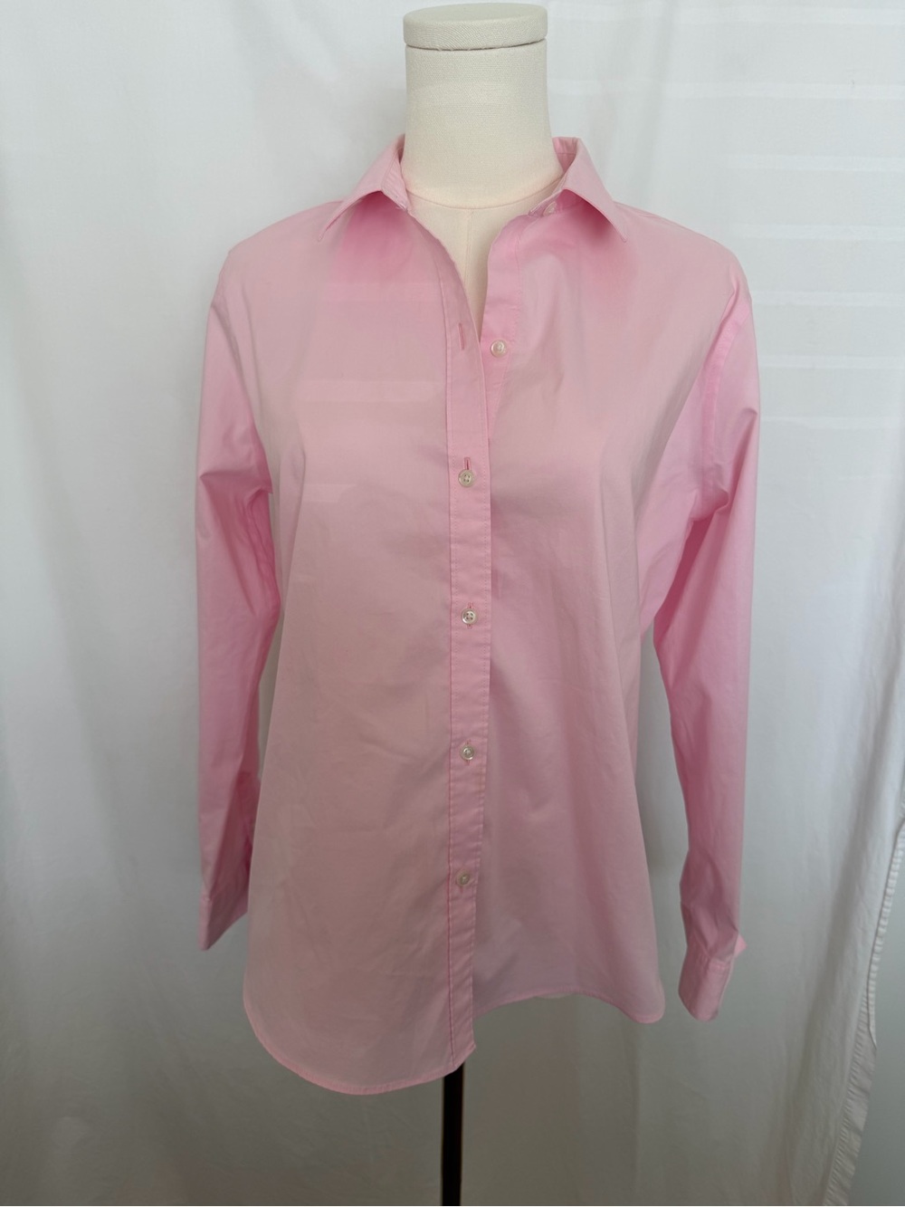 Liz Claiborne Light Pink Long-Sleeve Button-Down Shirt